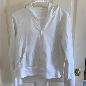 White Lululemon Zip Up Hoodie
